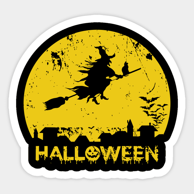 Halloween tee design birthday gift graphic Sticker by TeeSeller07